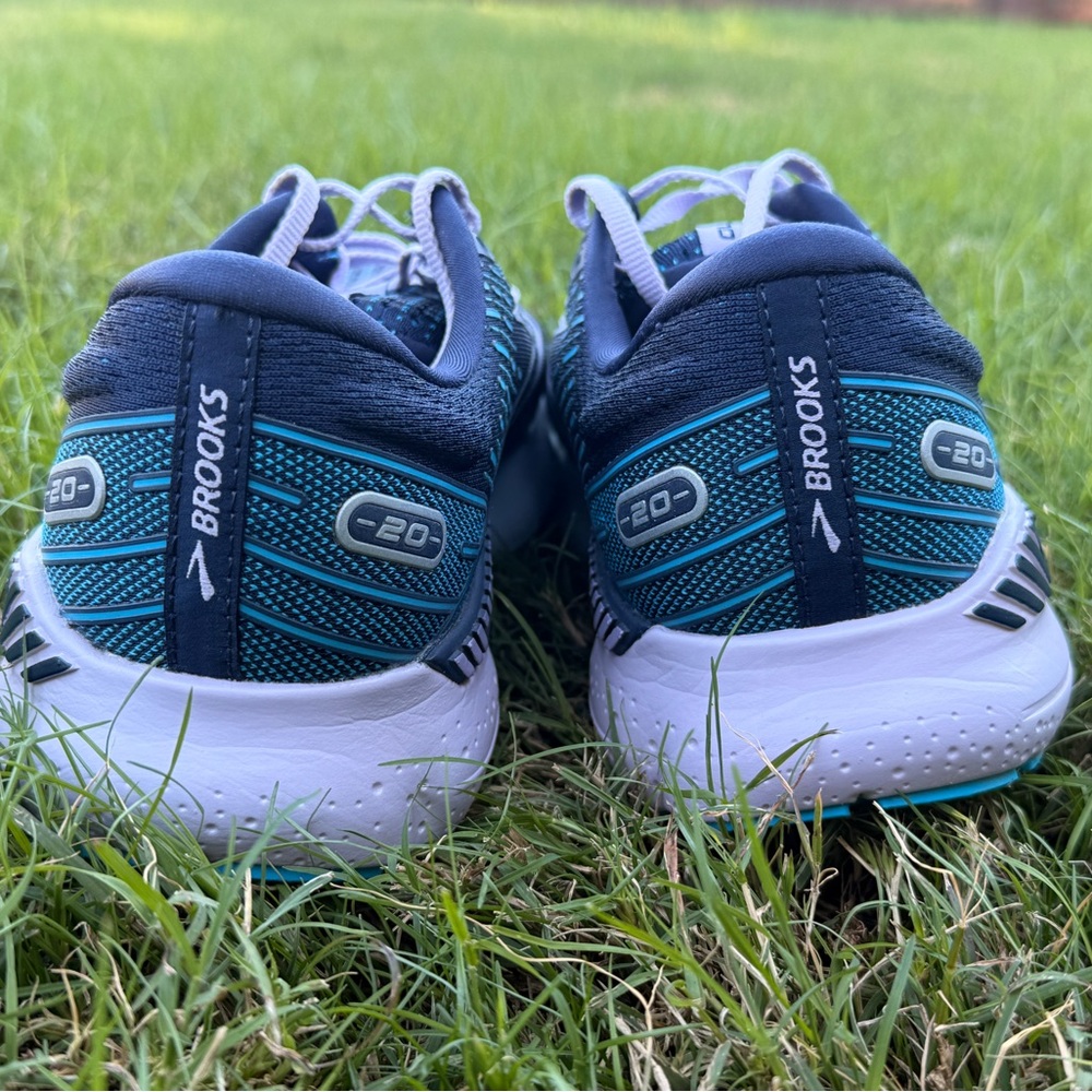 Brooks Glycerin GTS Navy and Teal Women's Running Shoes - Picture 6 of 12